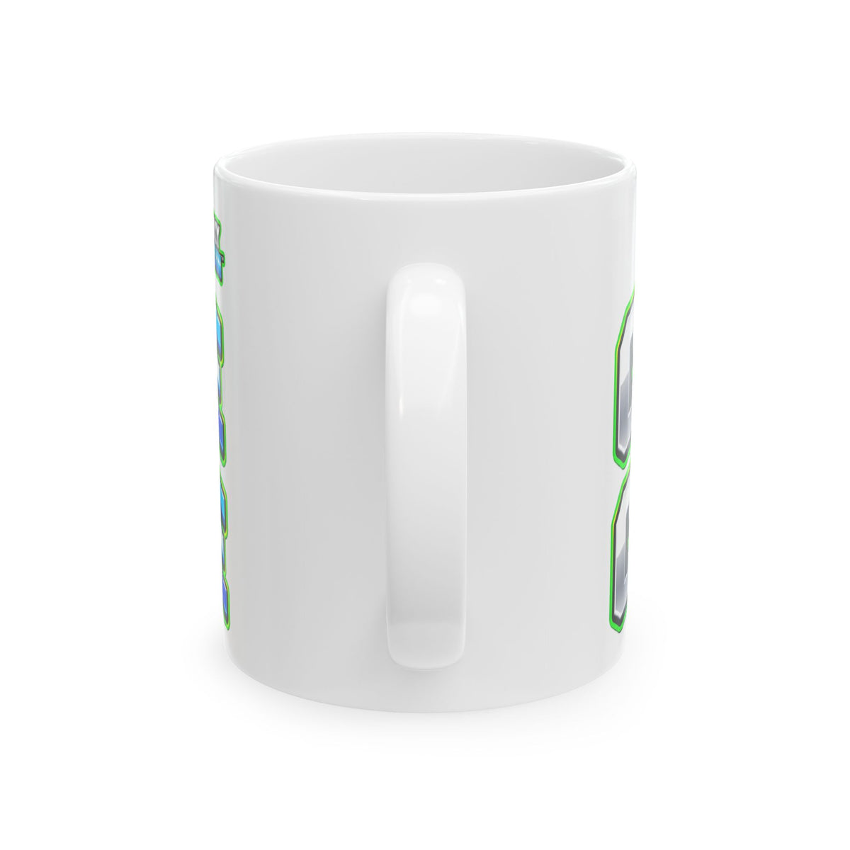 Heat Core Ceramic Mug — Bold Retro Gradient Text Coffee Cup (11oz, 15oz)